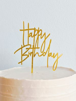 &quot;Happy Birthday&quot; Cake Topper
