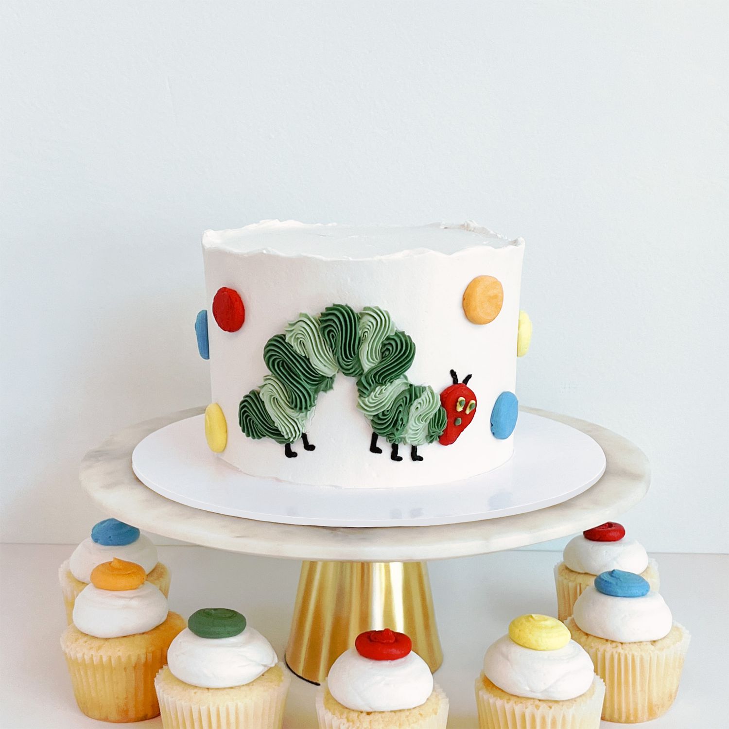 Inch by Inch (themed caterpillar cake)