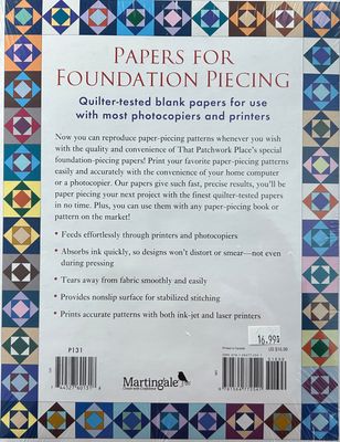 Paper Piecing Foundation Paper