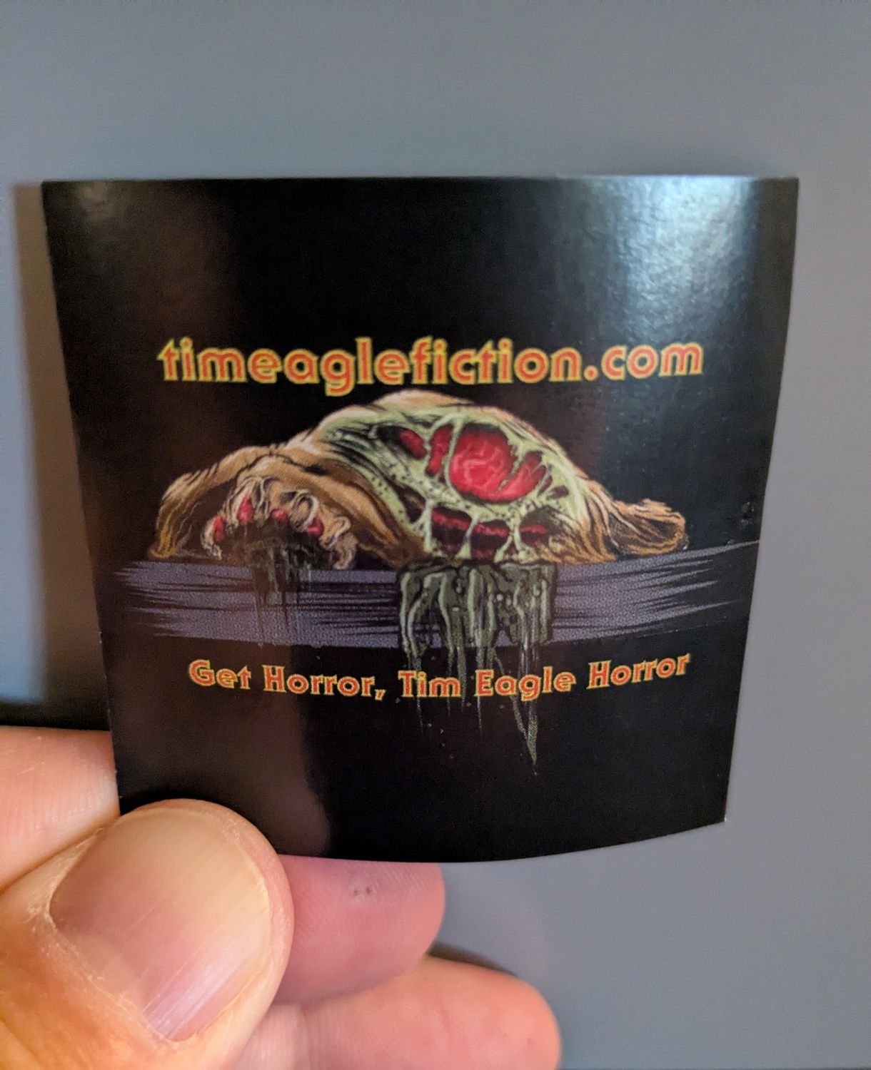 Get Horror, Tim Eagle Horror (2x2 sticker)