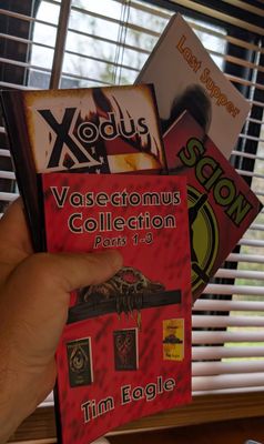 Vasectomus Collection Bundle (four signed paperbacks) (these are shipped out in two packages) LIMITED STOCK!