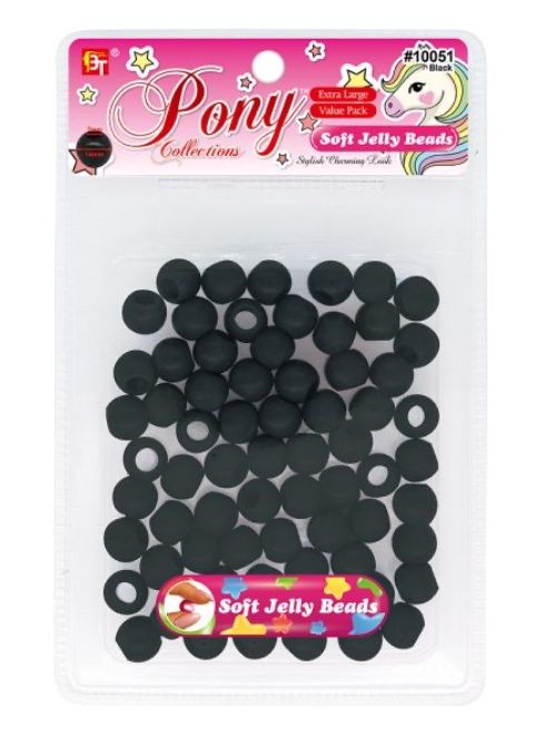 BT Soft Jelly Beads ( Black )