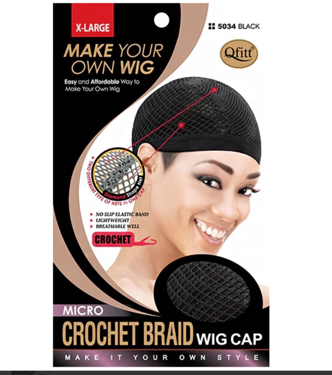 X-Large Micro Crochet Braid Wig Cap