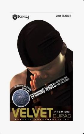 RED by KISS Velvet Durag ( Black )