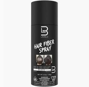 L3VEL 3 Hair Fiber Spray || Black