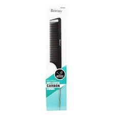 #BR98400A Carbon Rat Tail Comb