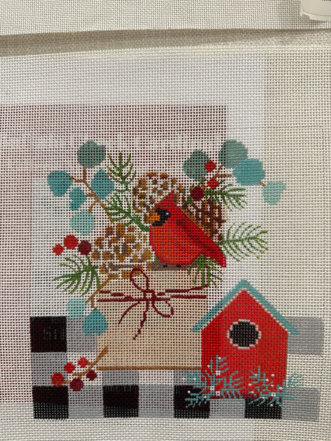 Buffalo Check Cardinal with s.g. (A151)