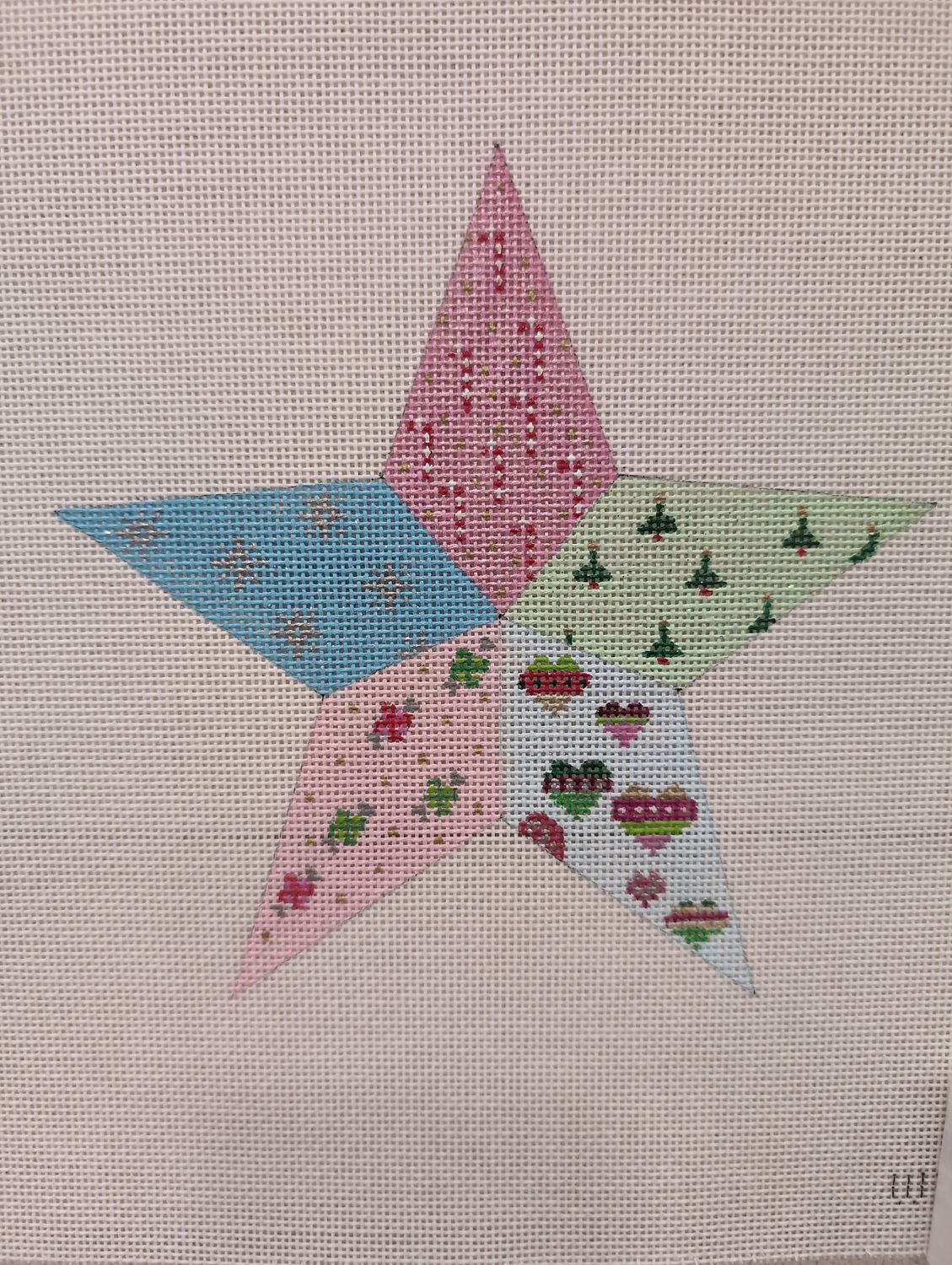 Star Ornament Calico (WS896H)