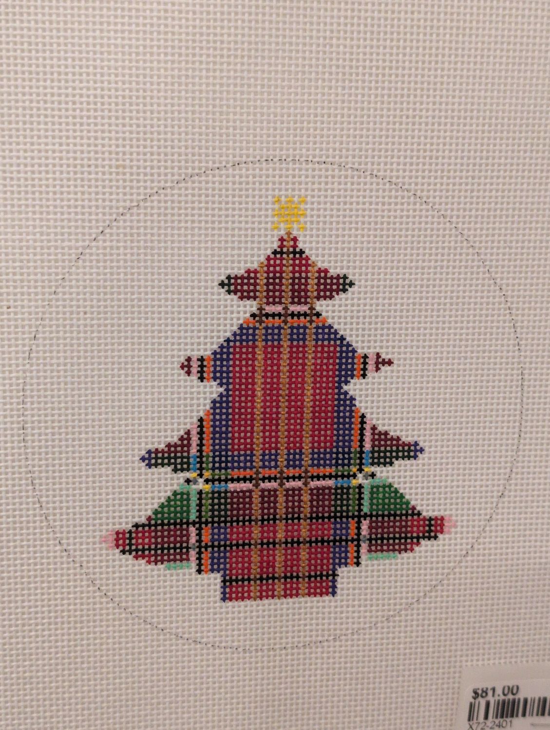 Plaid Christmas Tree (X72)