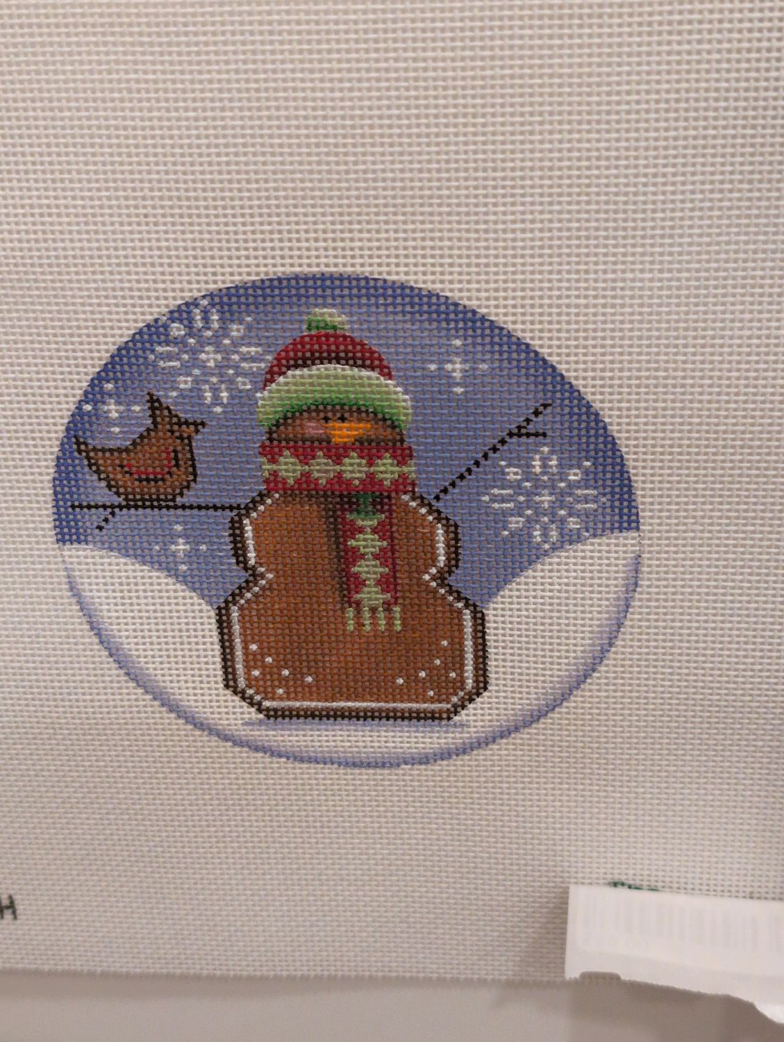 Snowman with Bird (1036H)