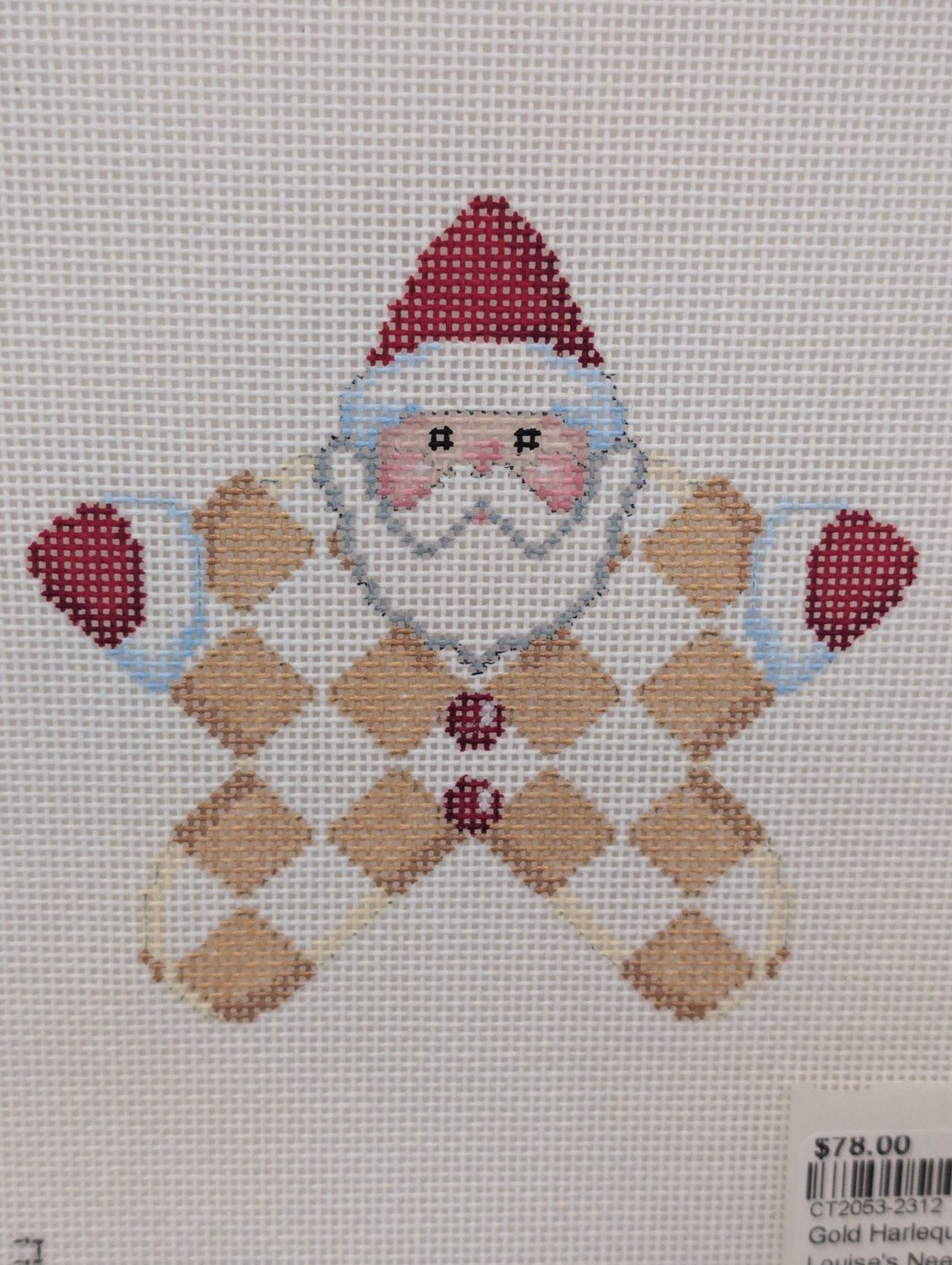 Gold Harlequin PJ Santa (CT2053)