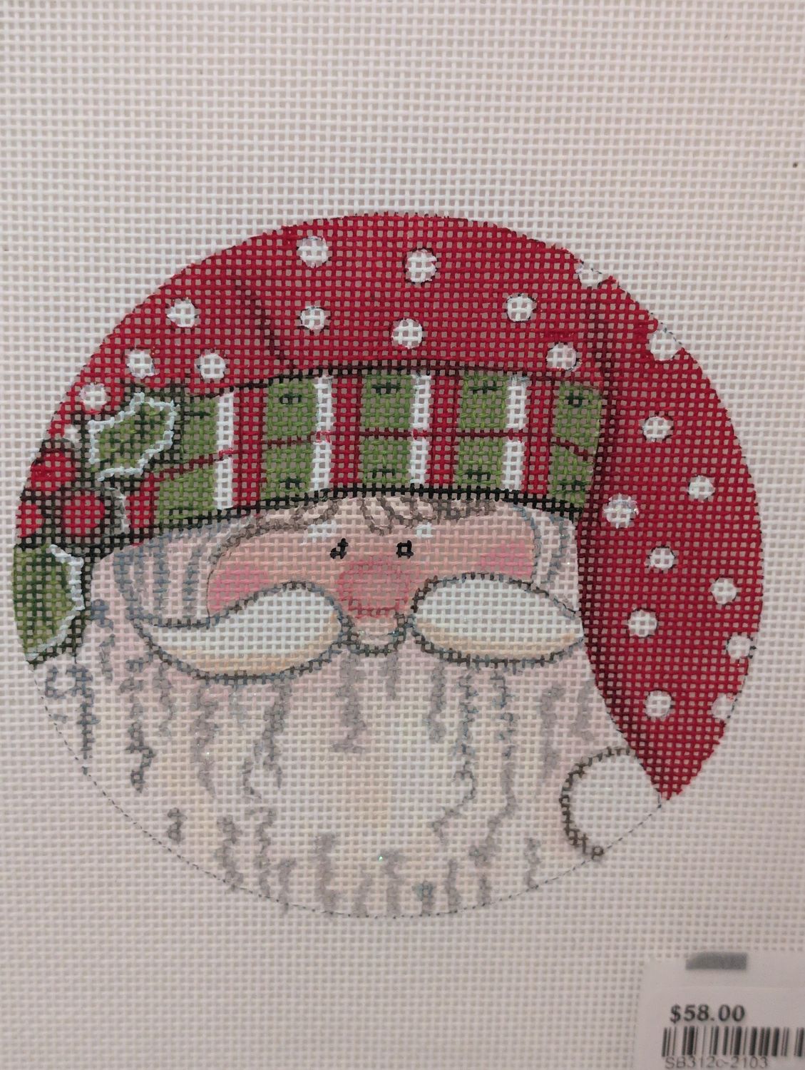 Red Green White Check Santa (SB312C)