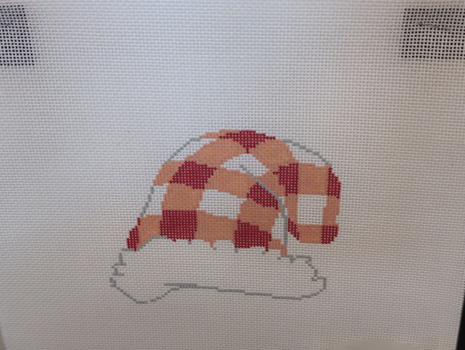 Red Gingham Santa Hat (ASIT442)