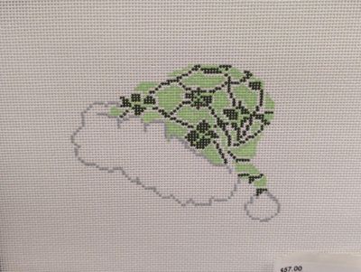 Green Holly Santa Hat (ASIT449)