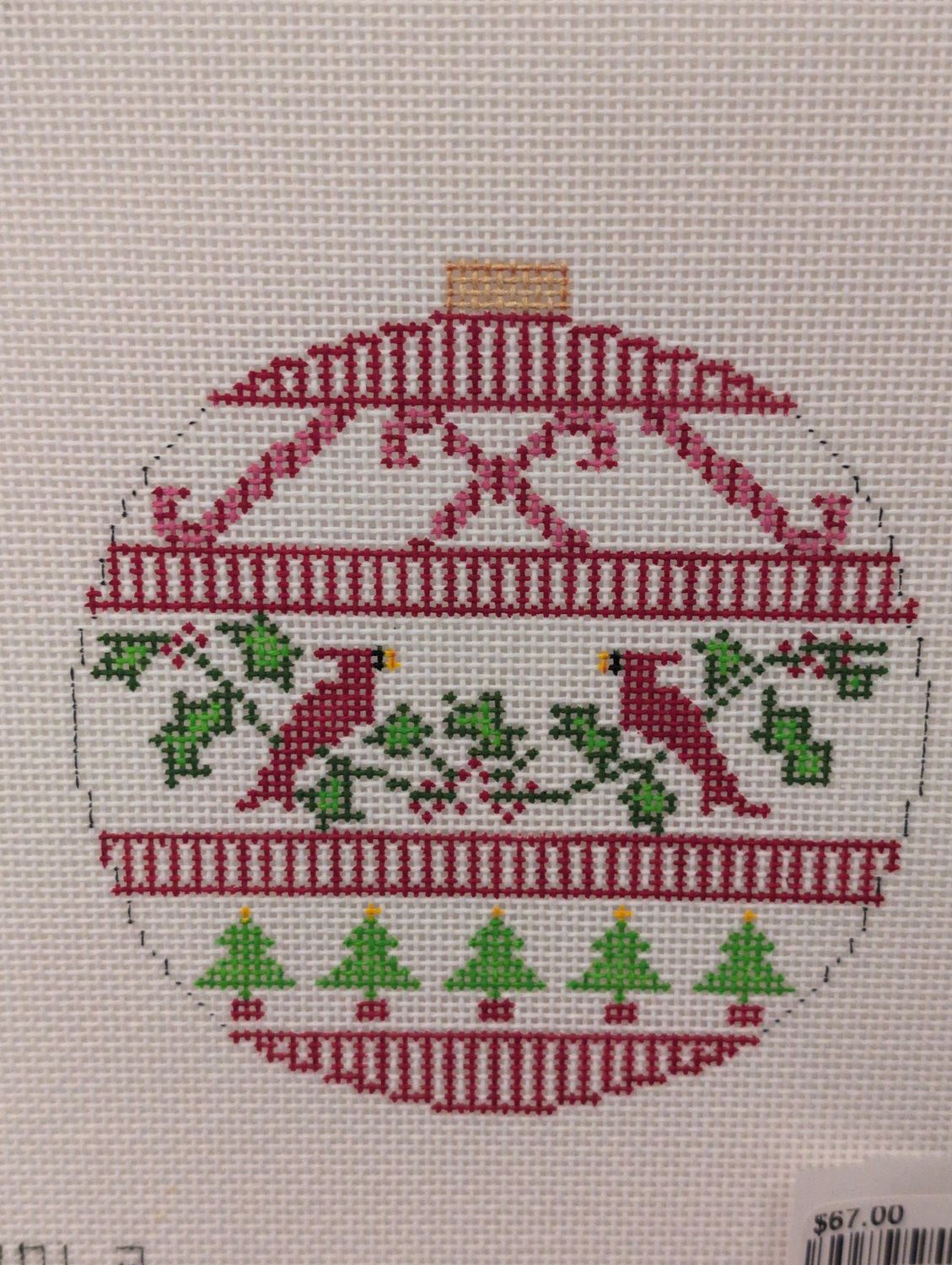 Cardinal Christmas Ornament (YG0012)