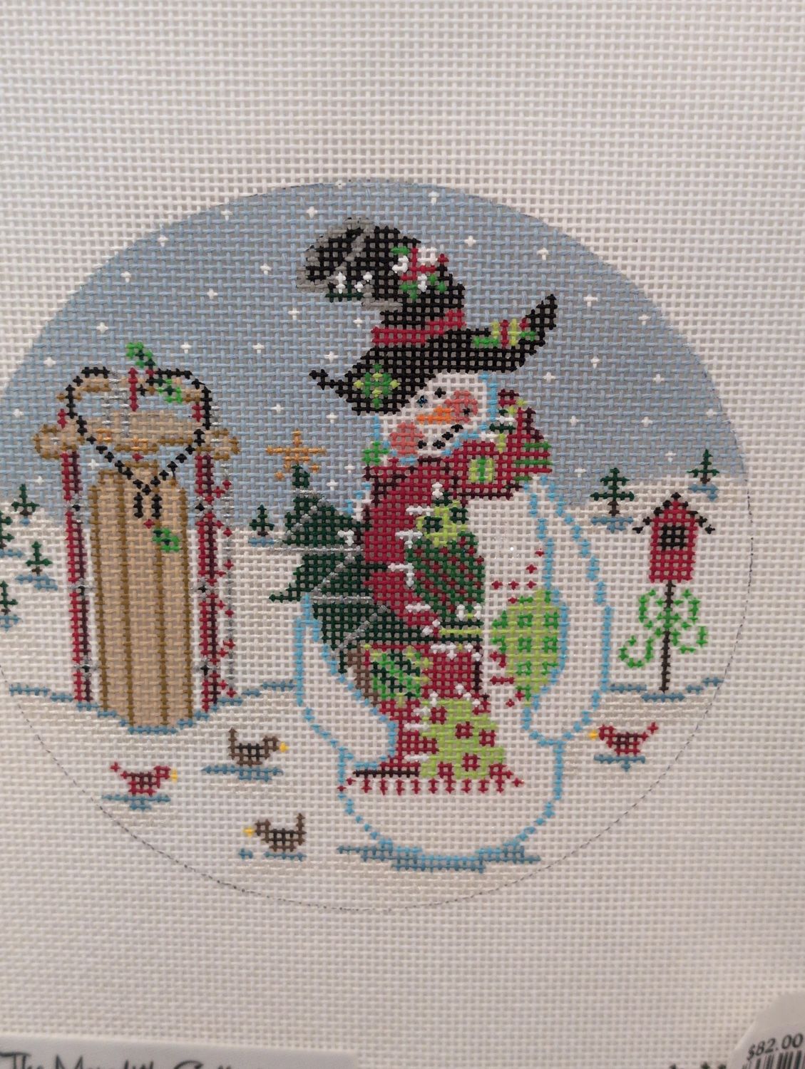 Snowman with Sled (XO255)