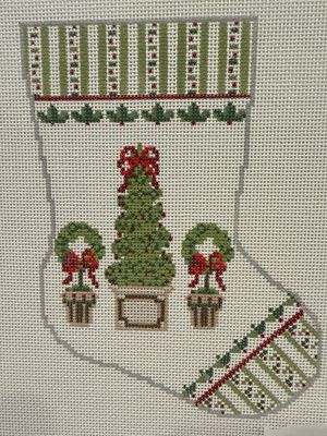 Boxwood Berry Stocking Ornament (KCDBS68)