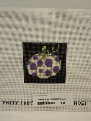 Small Purple Polka Dot Pumpkin (HO21)