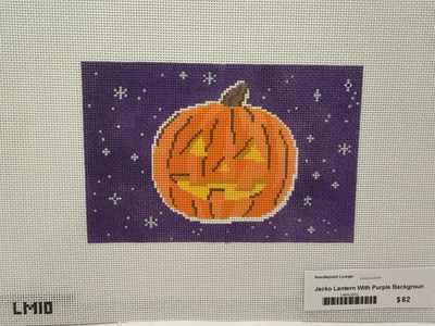 Jack-O-Lantern with Purple Background (LM10)