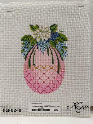 Pale Pink Egg with Cascading Lilac (KEA8318)