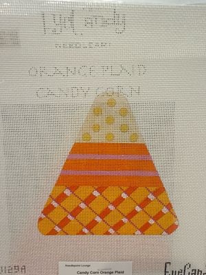 Candy Corn Orange Plaid (HW129A)