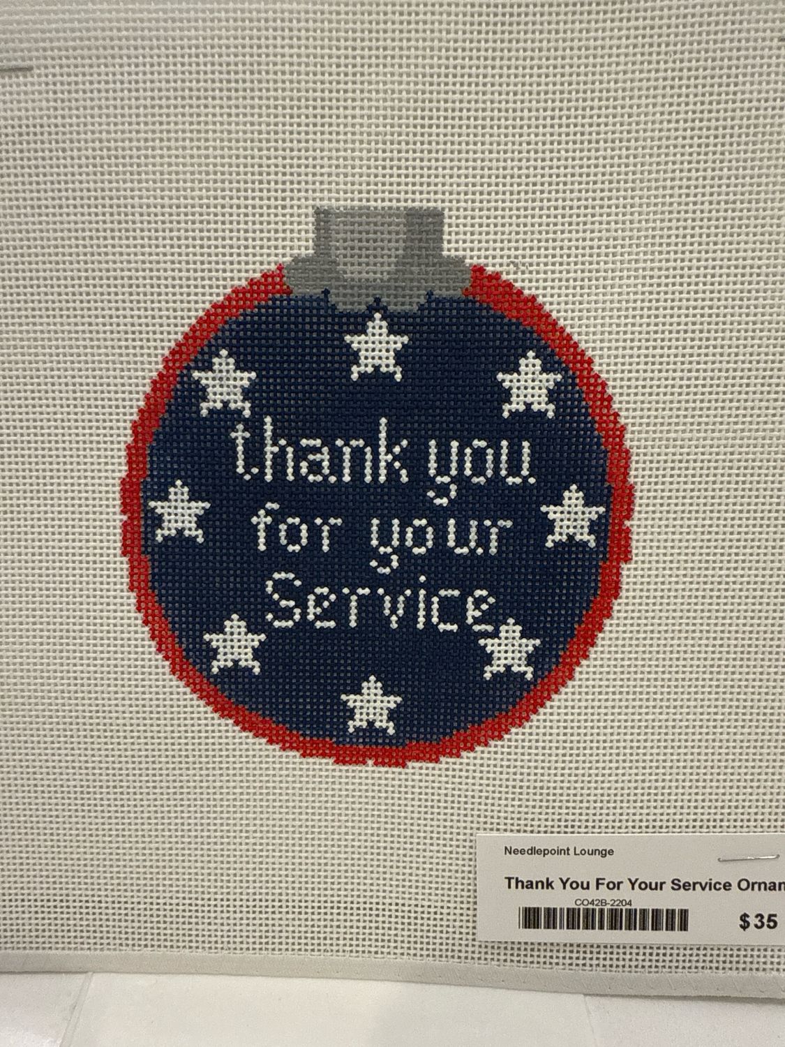 Thank You For Your Service Ornament (CO42B)