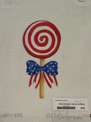 Mini Patriotic Swirly Lollipop (OM220)