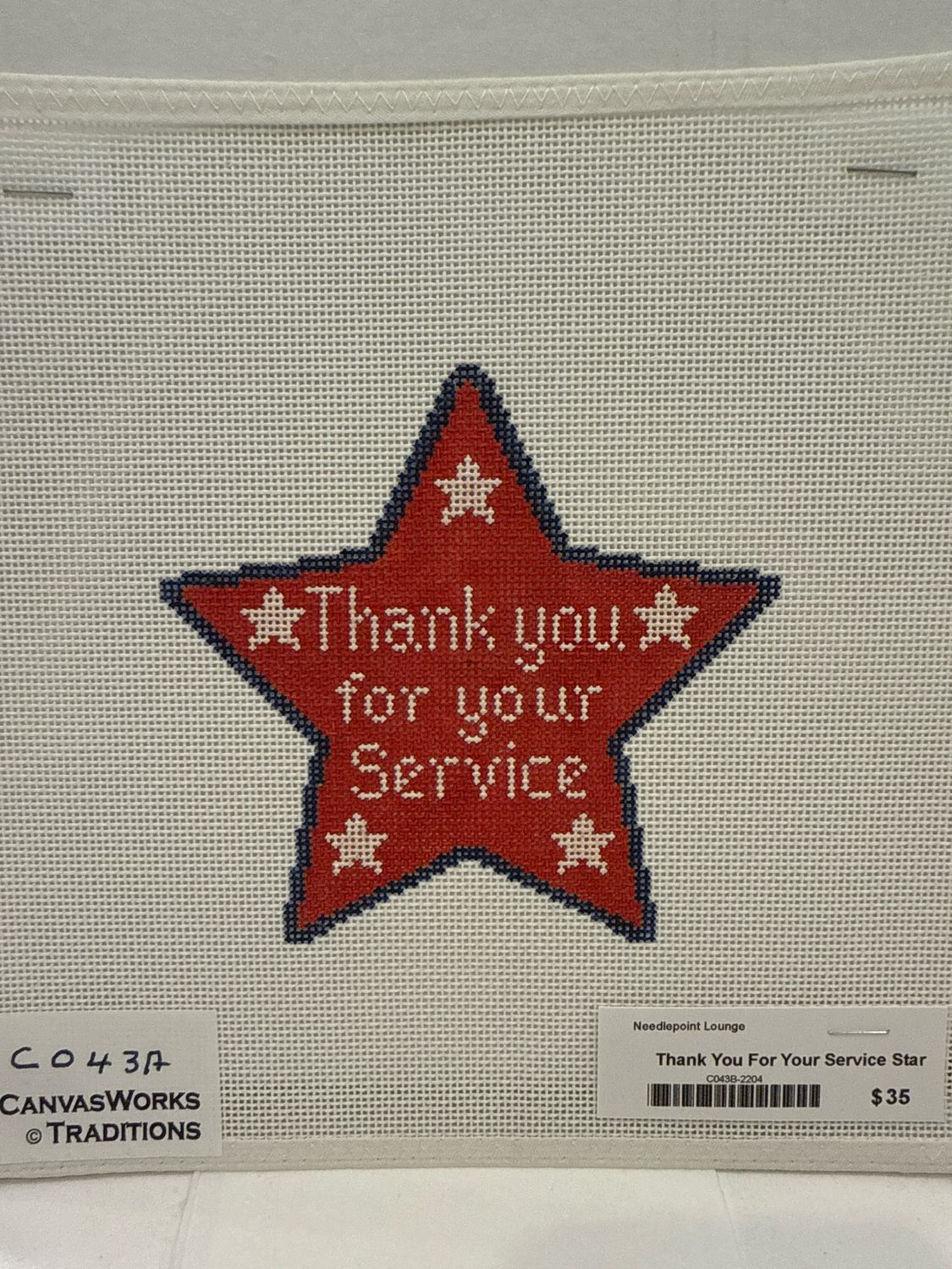 Thank You For Your Service Star (C043B)