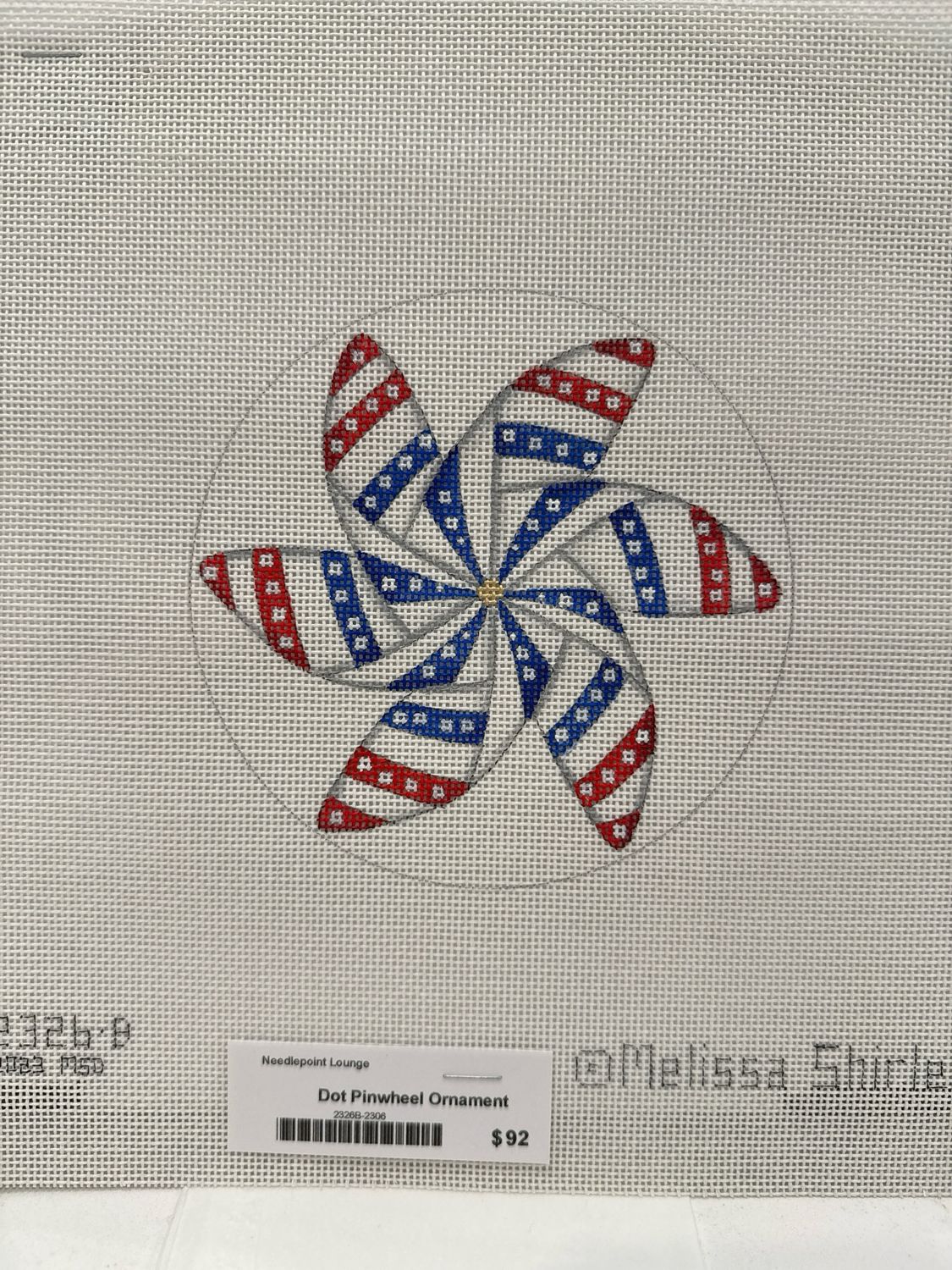Dot Pinwheel Ornament (2326B)