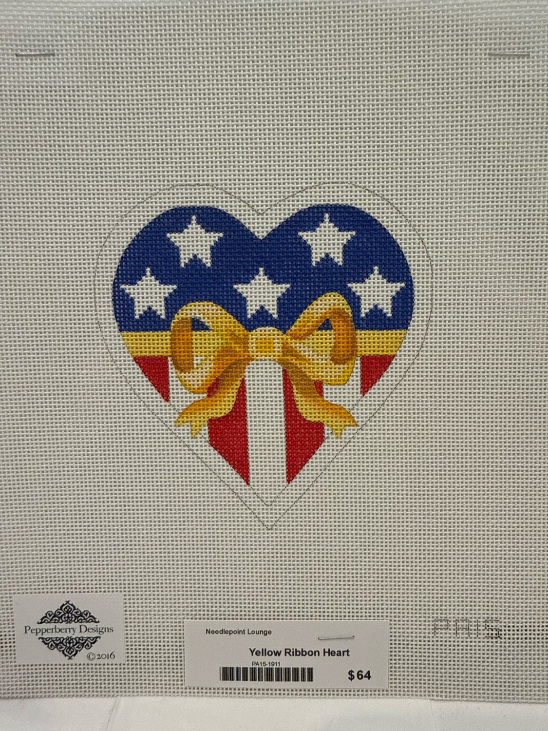 Yellow Ribbon Heart (PA15)