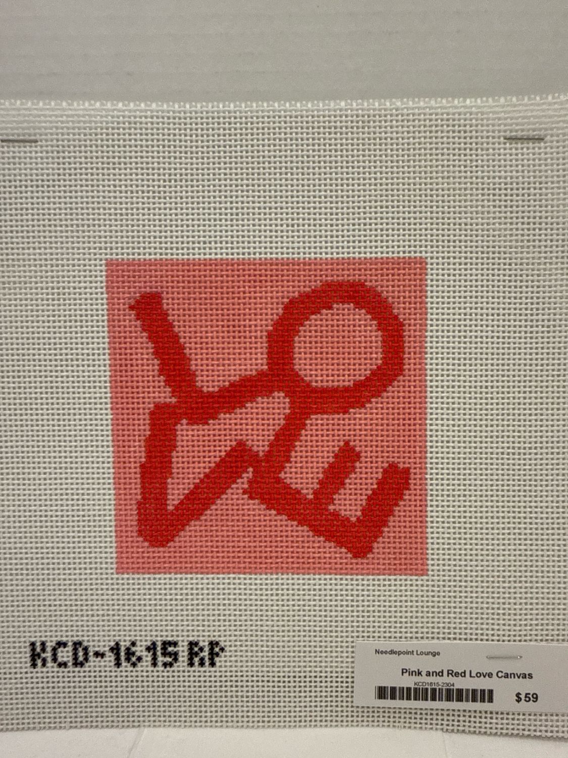 Pink and Red Love Canvas (KCD1615)