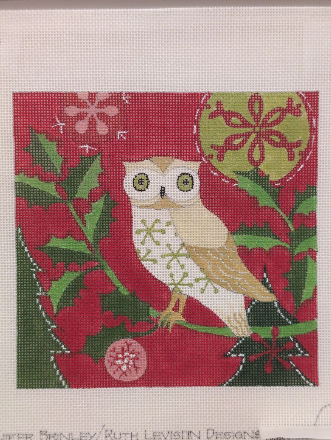 Christmas Holly Owl (M1595)