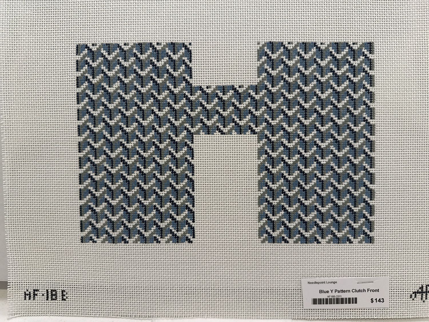 Blue Y Pattern Clutch Front (AF18B)