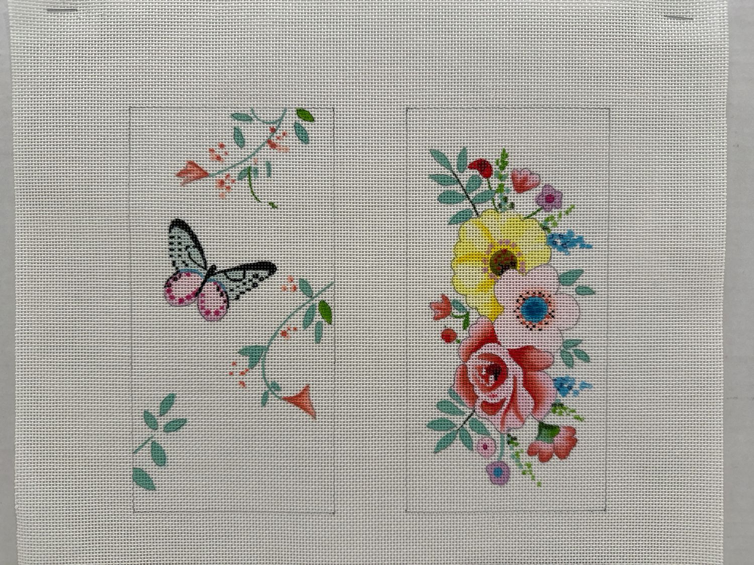 Butterfly with Florals Eyeglass Case (EY240)