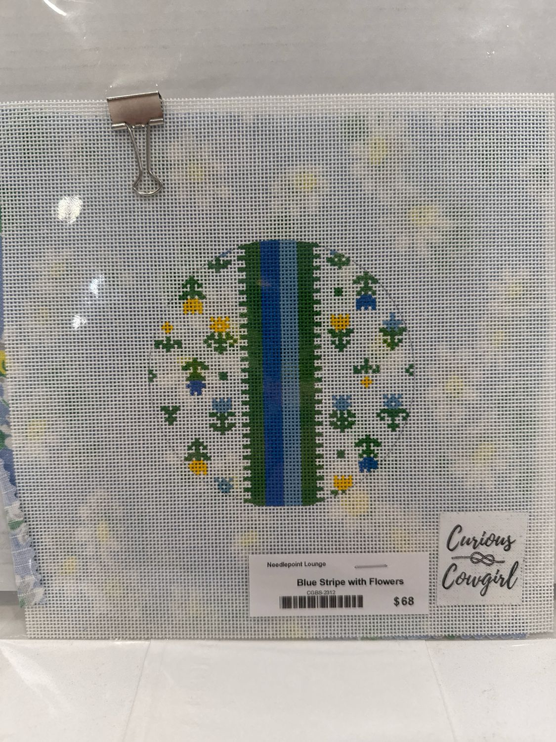Blue Stripe with Flowers (CGBS)