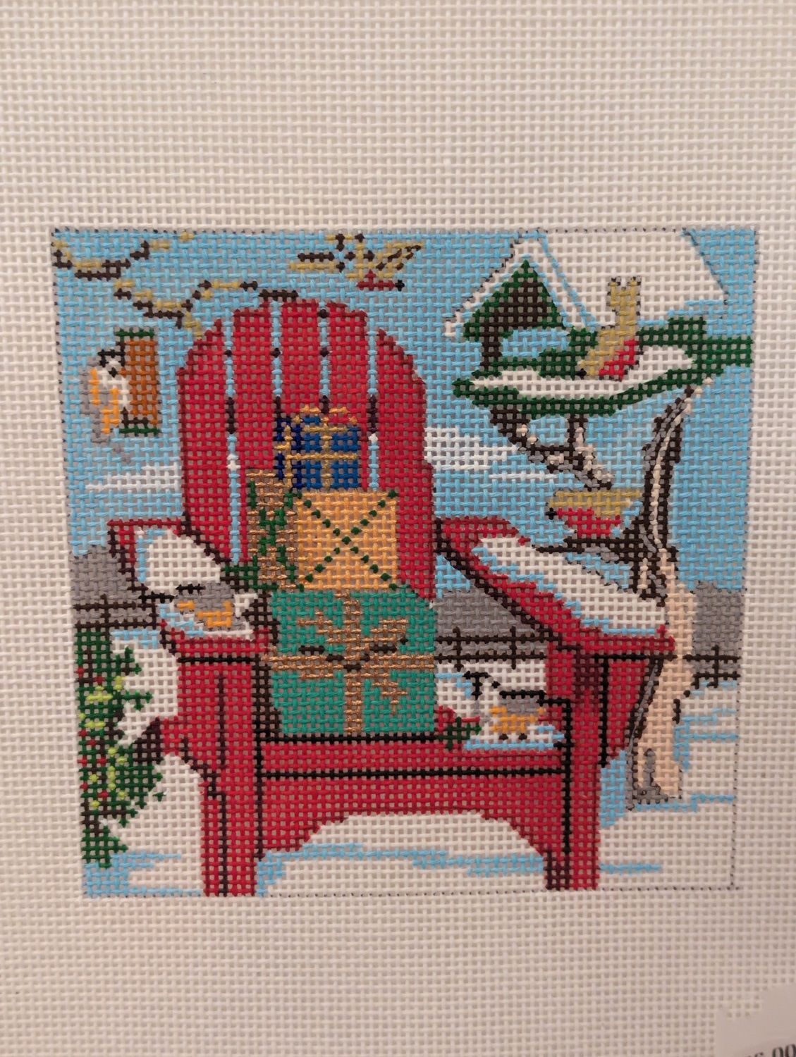 Christmas Adirondack Chair (4438)