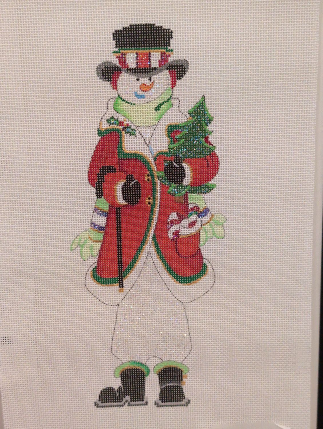 Tall Snowman with Tree (COTS07)