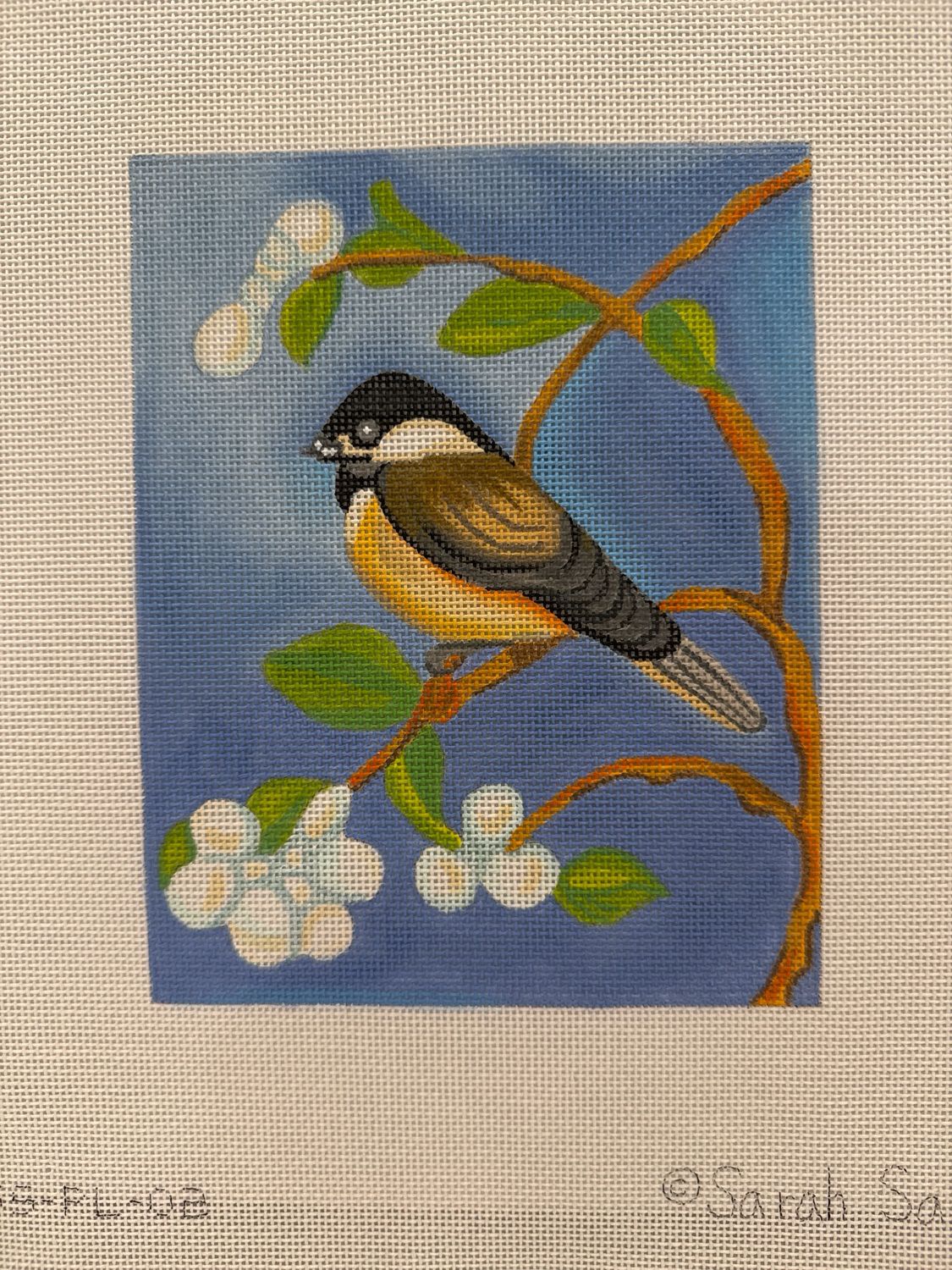 Chickadee with Spring Blossoms (SSSPL02)