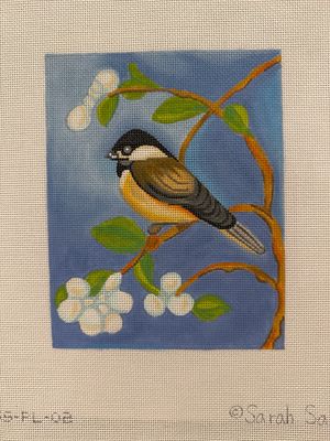 Chickadee with Spring Blossoms (SSSPL02)