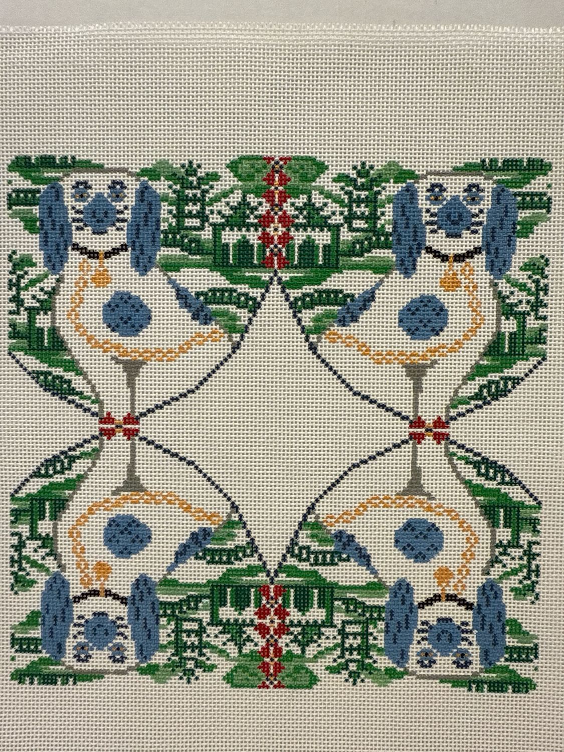 Chinoiserie Dog Canvas (AF178)