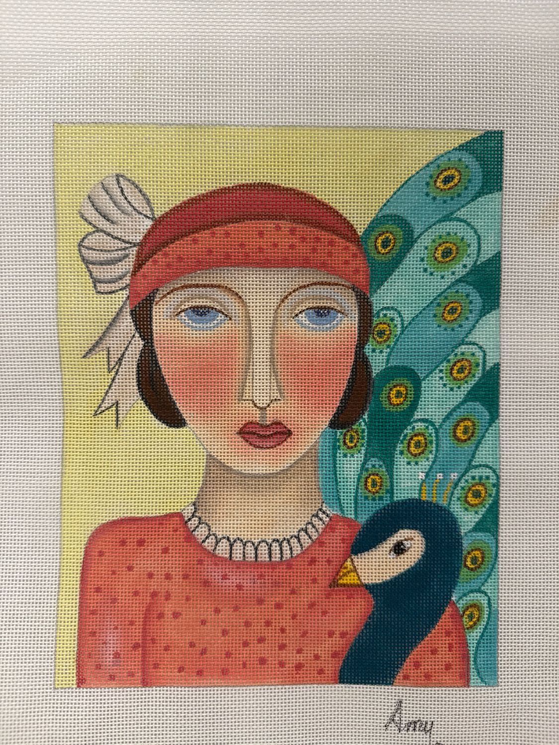 Lady and Peacock (AJH03)