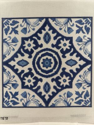Blue/White Pomegranate #2 (F3757B)