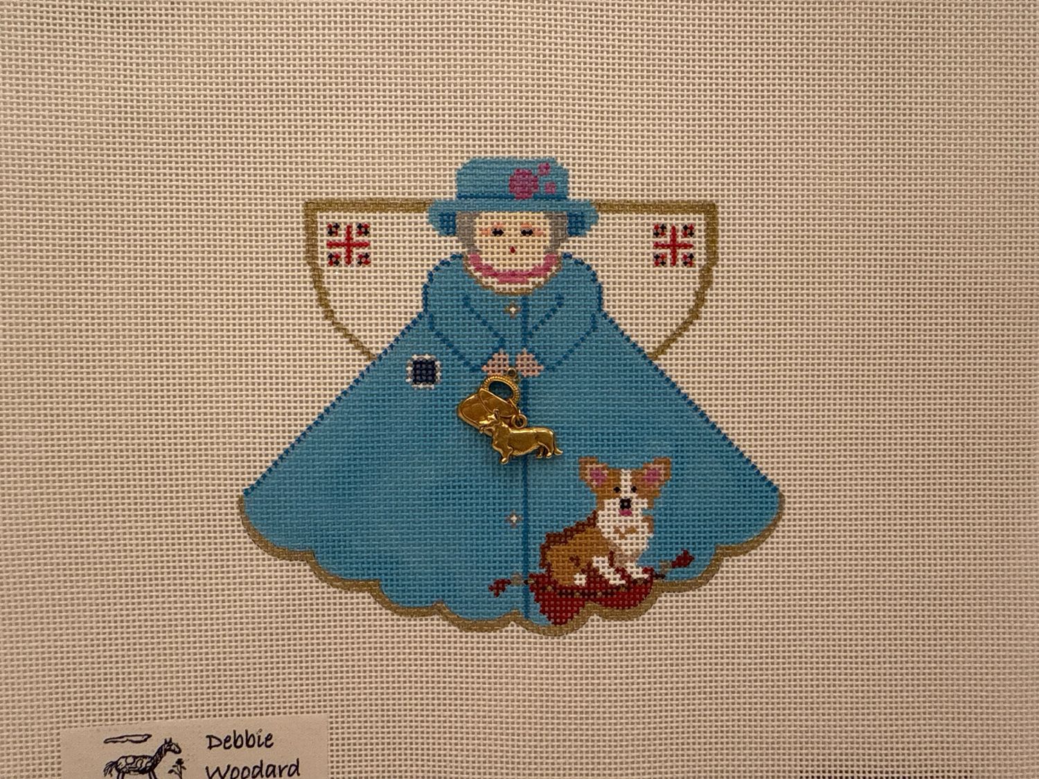 Queen With Her Corgi Angel (996LL)