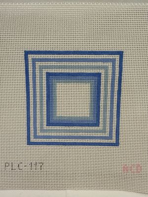 Blue Striped Square (PLC117)