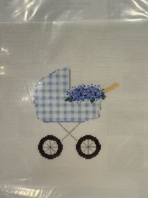 Baby Carriage Blue w SG (SS100)