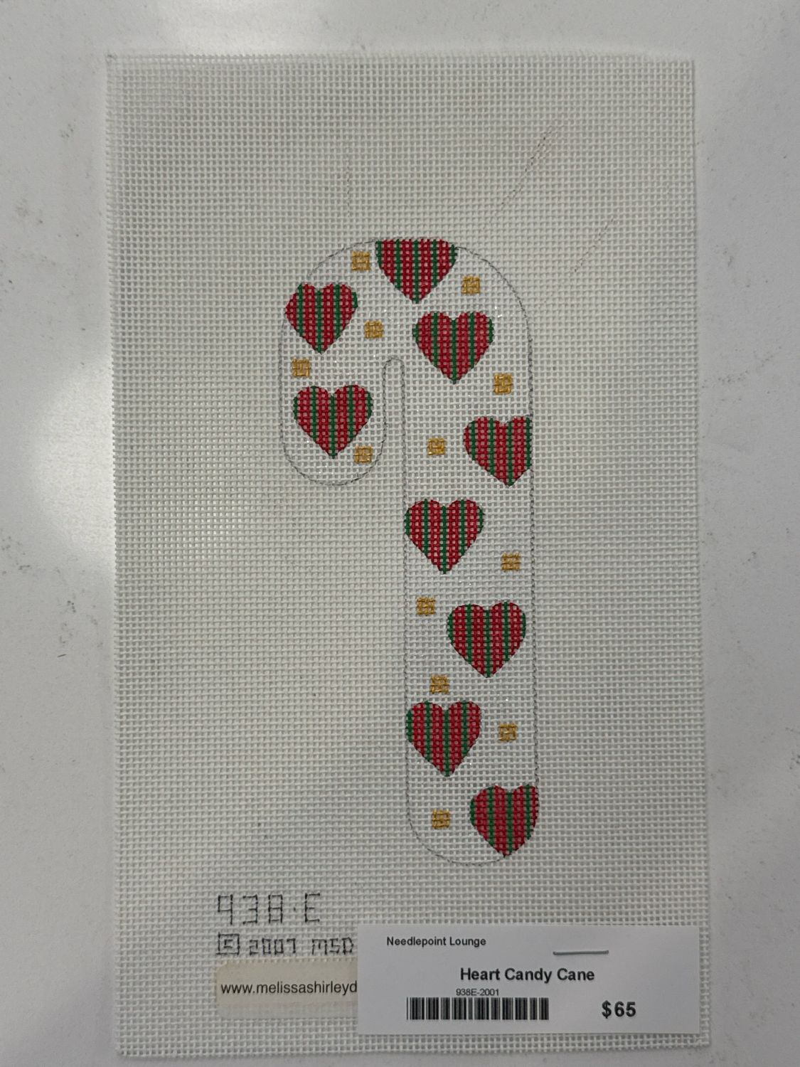Heart Candy Cane 938-E (Melissa Shirley)