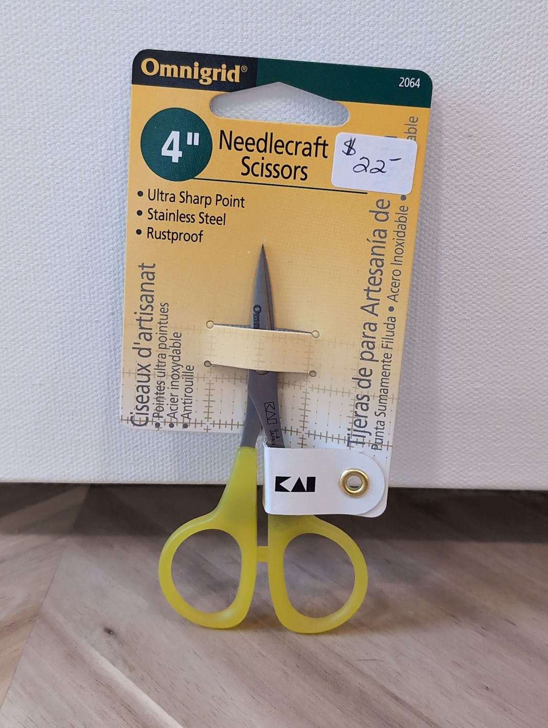 Omnigrid 4&quot; Scissors Yellow