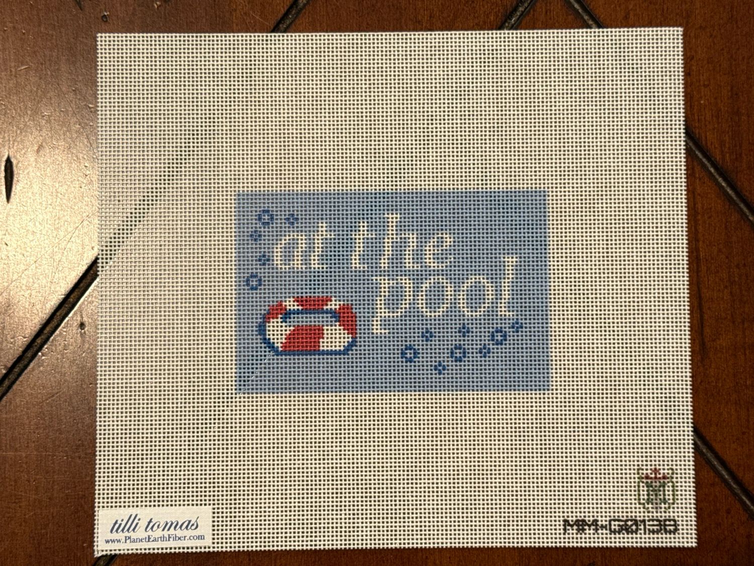 At the Pool - blue