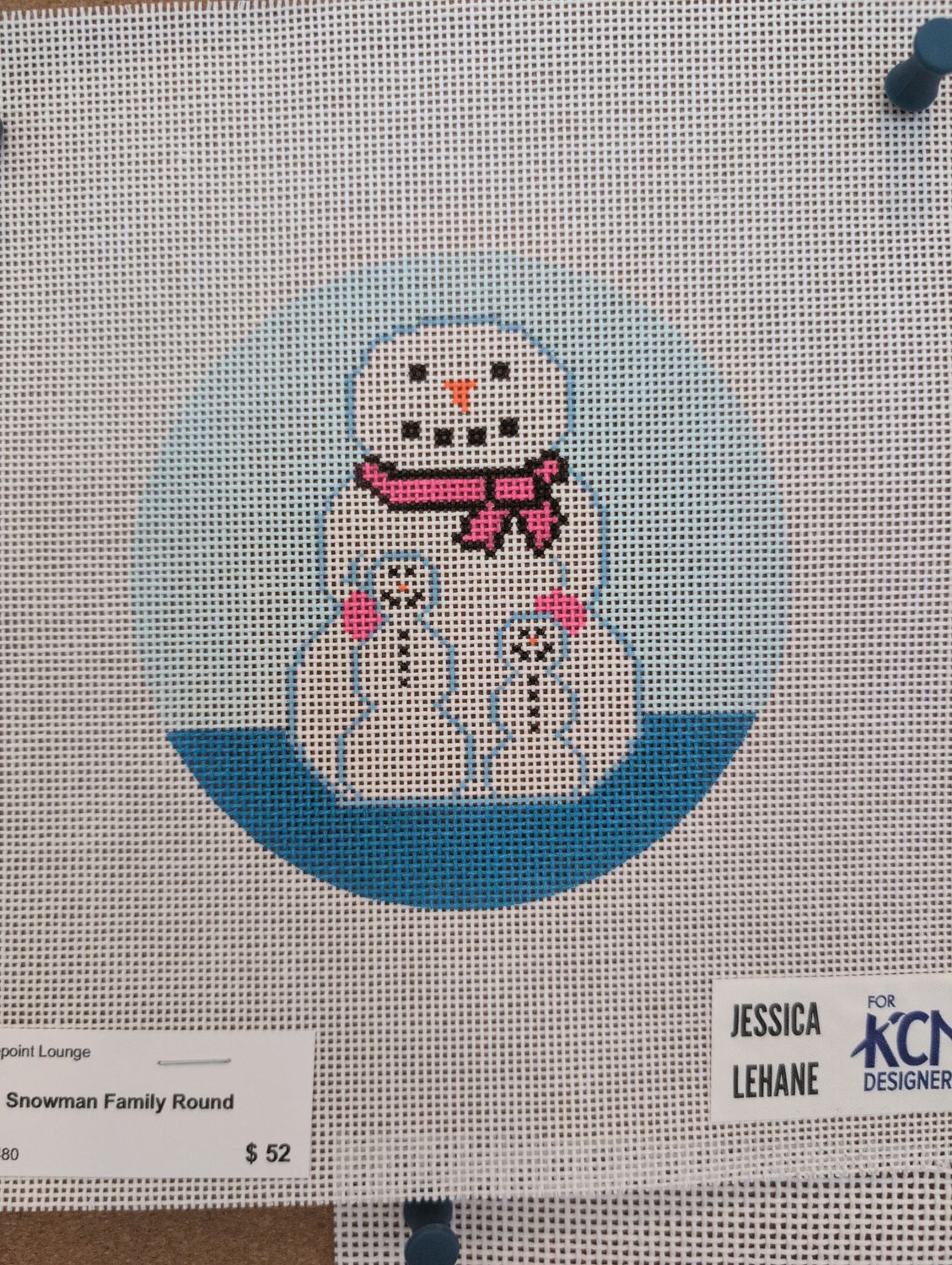 Snowman Family Round
