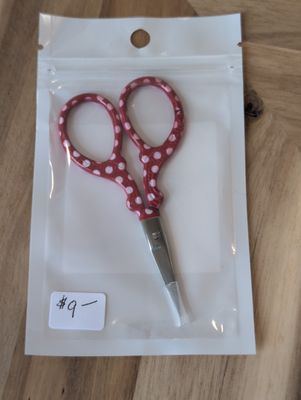 Red Polka Dot 3.6&quot; Embroidery Scissors